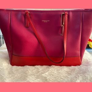 Coach Leather Tote Bag